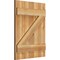 Ekena Millwork Joined Board-n-Batten Shutters w/Z-Bar, Rough Sawn Western Red Cedar, 21 1/2W x 28H, PR RBJ06Z21X028RWR - alternate 2
